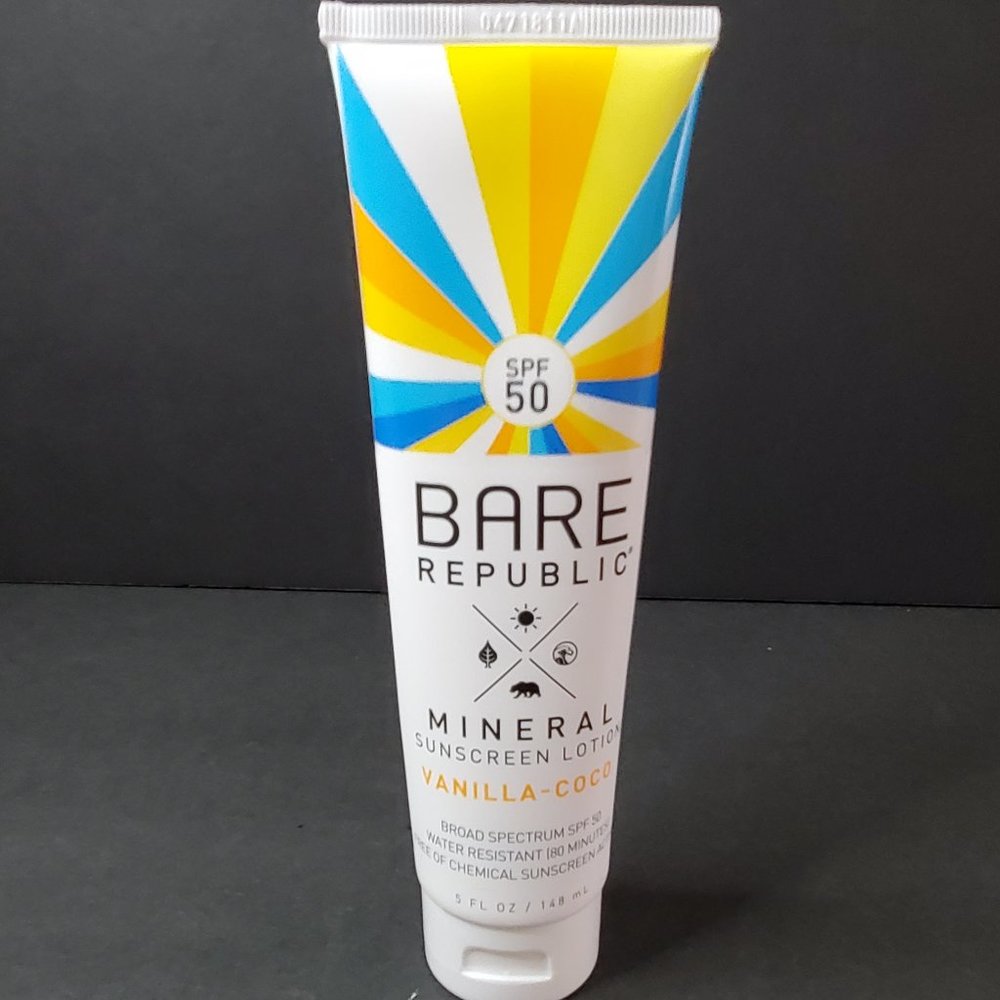 Bare Republic Mineral Sunscreen Lotion SPF 50 Vanilla-Coco 5 fl oz New Sealed